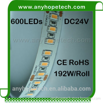 Hot Fashion Whoelsae 38.4W per Meter warm white led strip light 3000k